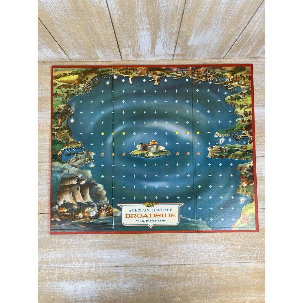 American Heritage Broadside Naval Battle Board Game #4270 MB 1962 Complete - Picture 6 of 16